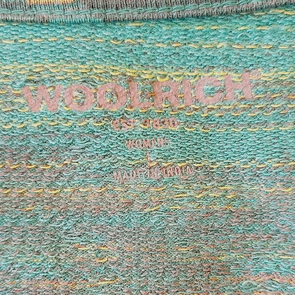 Woolrich Green Lace-up Detail 100% Cotton Tank Top Size L NWOT - Picture 6 of 9